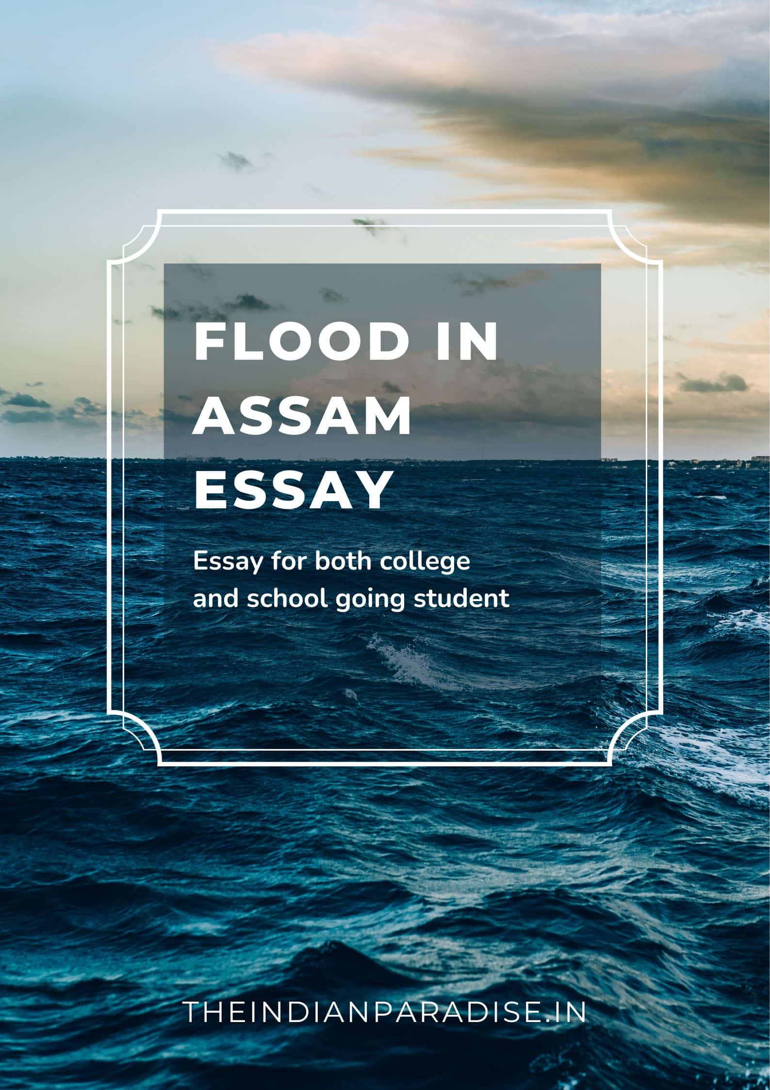 essay on flood in assam